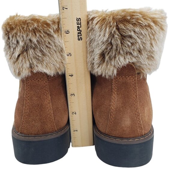 NWT Cougar Waterproof Insulated Heavy Duty Leather Winter Snow Boot Fur Trim - Picture 8 of 15